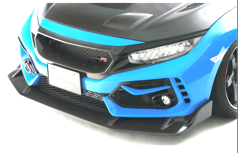 J's Racing Type S Front Wing Spoiler (FRP) - Honda Civic Type R FK8 17-21